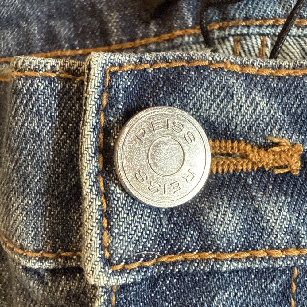 Reiss Picton Jeans Men's 28x30 Slim Fit Washed Indigo Green Cast Denim NWT - Picture 9 of 14